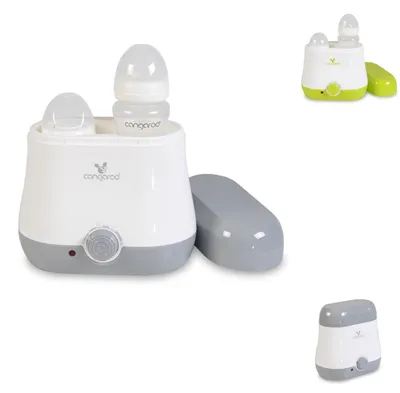 Zdjęcie produktu dla Podgrzewacz do butelek Cangaroo BabyDuo, na 2 butelki, sterylizacja maych czci, szary