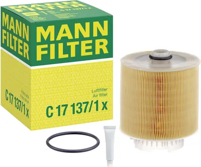 Image de MANN filtre à air pour Audi A6 + Allroad Avant C6 2,4-4,2 + FSI TFSI