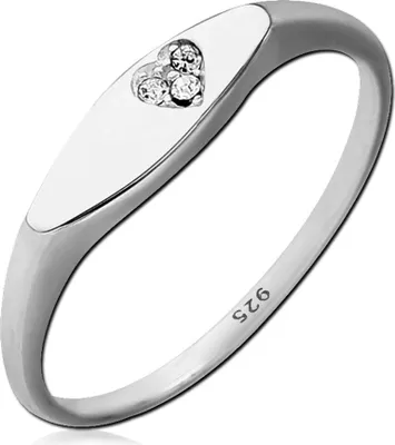 Produktbild von viva-adorno Gr. 54 (17,2 mm Ø) Damen Ring Fingerring Verlobungsring 925 Sterlingsilber Kristall Herz Zirkonia SR39,