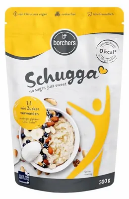 Produktbild von BORCHERS Schugga, Kristalline Streusüße, Erythrit-Sucralose Mischung 300g