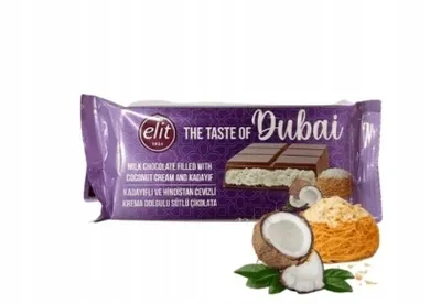 Image de Chocolat Dubaï à la crème de coco 90g - 8698701041310