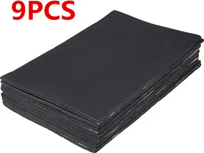 Produktbild von 9ks univerzálna zvukovo izolačná rohož 10mm zvukovo izolačná rohož do auta samolepiaca izolácia zvuková izolácia 30x50cm