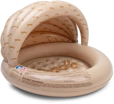 Image de Swim Essentials Piscine 100 cm Brown Panter Canopy 100 x 77 cm | Piscine pour enfants
