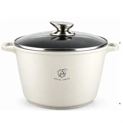 Immagine prodotto di Pentola da 24 cm, 6,2 L, per induzione, con manici rimovibili, Royal Swiss