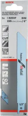 Image de Lame de scie sabre PRO Metal Demolition S925VF, 1,25 x 19 x 150 mm, 5 pcs.