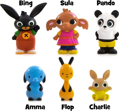 Produktbild von BING & Freunde 6 Figuren Set Spielfiguren Serie Kinder Spielzeug