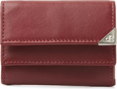 Produktbild von dR Amsterdam Portemonnaie Klein | Portemonnaie Herren Damen Leder | Brieftasche Herren | Kompaktes Geldbörse Herren | RFID | Toronto - 15560 Red
