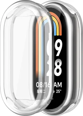 Produktbild von Strap-it TPU-Hülle passend für Xiaomi Smart Band 8 (transparent)
