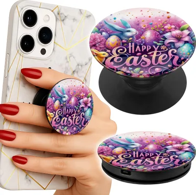 Image de Support telephone Popsocket pour doigt / support - ŚWIĄTECZNE, KRÓLIK, WIELKANOC