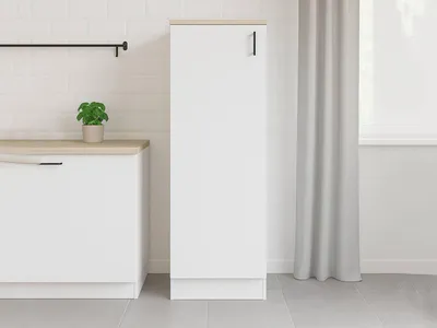 Produktbild von Dmora Küchenschrank Pianengo 60x60x148cm Weiß, 3 Regale