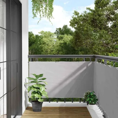 Obrázek produktu pro vidaXL Balkonová zástěna šedá 500x75 cm PVC