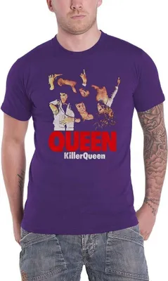 Image de Queen - T-shirt "Killer Queen" pour homme/femme unie RO1635 (M) (Violet)