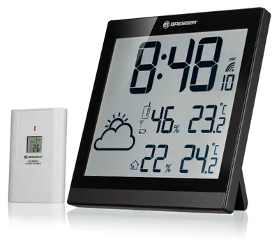 Produktbild von TemeoTrend JCwetterstation 22 cm schwarz 2-teilig
