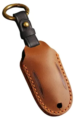 Produktbild von Premium Leder Schlüsselanhänger Schutz für Autoschlüssel