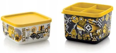 Image de Tupperware Lot de 2 Boîtes Rangement Minions