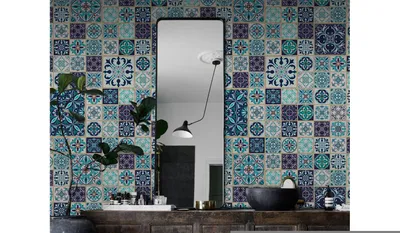Produktbild von Coloray Fototapete 152x104 cm Latextapete Magicstick - Utensilien-Patchwork.