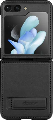 Zdjęcie produktu dla Nillkin Qin Skrzane etui do Samsunga Galaxy Z Flip5, czarne