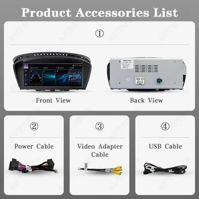 Produktbild von Autoradio, 8,8 Zoll, Doppel-DIN – Carplay, Android Auto – 4x45 Watt Leistung – Linux-Betriebssystem – Für hochwertige Fahrzeug-Armaturenbrett-Upgrades