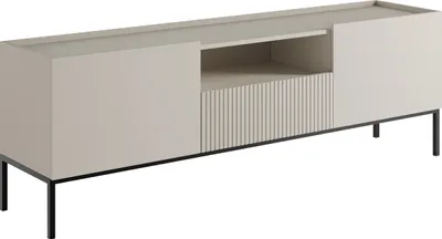 Produktbild von MIRJAN24 TV-Lowboard Como 180 2D1SZ, TV-Tisch mit zwei Drehtüren und Schublade, Stilvoll Wohnzimmer RTV-Schrank (Farbe: Cashmere)