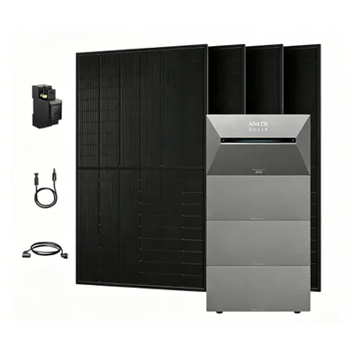 Produktbild von Powerness Balkonkraftwerk mit Speicher, Anker SOLIX Solarbank 3 E2700 Pro mit 3x BP2700 Erweiterungsakku und 2000W PV Panel & Smarter Zähler 0% VAT
