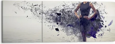 Produktbild von Bild auf Leinwand - Leinwandbild - Afrika modell schönheit komposition - 150x50cm - Wand Bild - Wanddeko - Leinwanddruck - Bilder - Kunstdruck - Leinwand bilder - Wandkunst - CA150x50-2623
