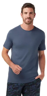 Produktbild von Smartwool Active Kurzarm-t-shirt Blau L Mann Blau L