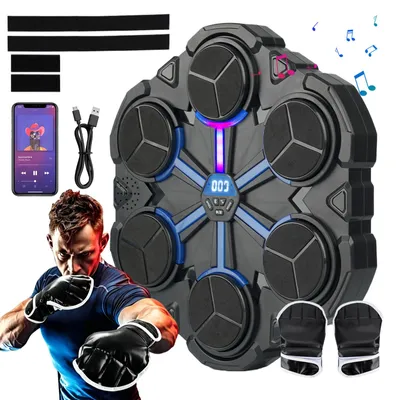 Produktbild von Musik-Boxmaschine, Bluetooth Musikboxmaschine für zu Hause, intelligentes Boxmusik-Trainingsgerät, Wandmontierte Boxtrainingsausrüstung