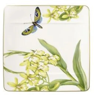 Zdjęcie produktu dla Villeroy & Boch Amazonia, Talerz śniadaniowy, Kwadrat, Porcelana, Wielobarwny, 230 mm, 230 mm