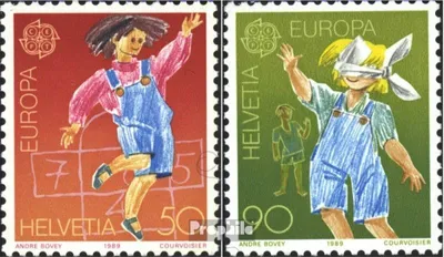Produktbild von Briefmarken Schweiz 1989 Mi 1391-1392 (kompl.Ausgabe) postfrisch Europamarken