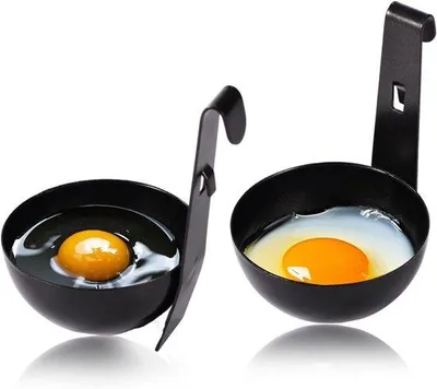 Produktbild von Eierpochiereinheit - 2 Stück - 10,4 x 6,9 cm - Gartankeimer für Frühstück oder Instantnudelzubereitung