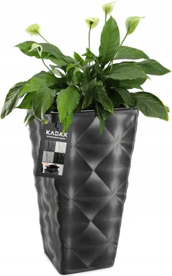 Zdjęcie produktu dla KADAX Doniczka Donica z Wkładem Ogrodowa Antracyt 75cm