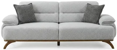 Zdjęcie produktu dla Sofa dwuosobowe, kolor biały. Minimalistyczny design, nowoczesny styl, komfortowe