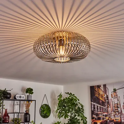 Produktbild von Pieris moderne Deckenlampe aus Metall in Silberfarben