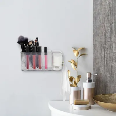 Produktbild von Wandmontierter Kosmetik-Organizer mit Haken