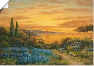 Produktbild von ARTland Poster Toskanabucht Größe: 70x50 cm