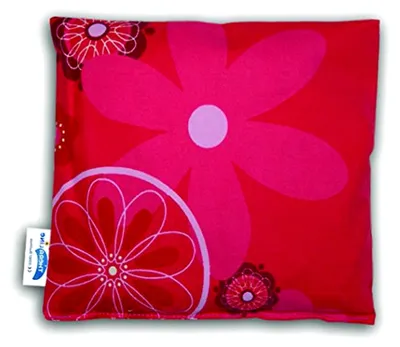 Produktbild von Kirschkernkissen, 19 x 19 cm, retroblume rot