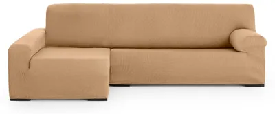 L-förmige Sofa-Abdeckung 3-Sitzer, Sand, elastisch