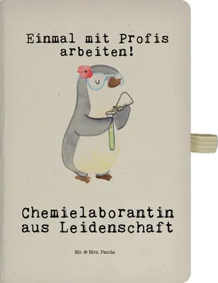 Produktbild von Mr. & Mrs. Panda notizbuch Chemielaborantin Leidenschaft - Transparent - Geschenk, Studium, Skizzenbuch, Kladde, Labor, Tagebuch, A5, Spruch, Beruf, Adressbuch, Journal