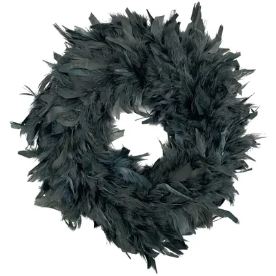 Immagine prodotto di Ghirlanda di piume, nera, Ø 40 cm, 248756