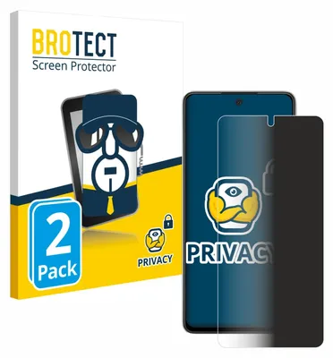 A product package for screen protectors, with a depiction of a smartphone and a privacy screen protector.