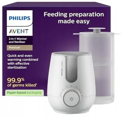 Produktbild von Philips Avent Schnellflaschenwärmer 2in1 Sterilisator 400 W Premium SCF359/00