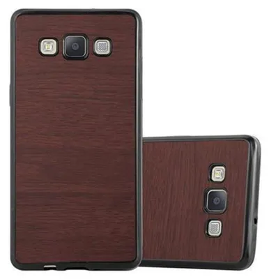 Immagine prodotto di Cadorabo custodia del telefono cellulare per Samsung Galaxy A3 2015 in marrone custodia protettiva cover TPU silicone copertura
