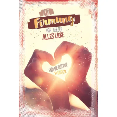Produktbild von Firmung - Glückwunschkarte im Format 11,5 x 17 cm mit Umschlag