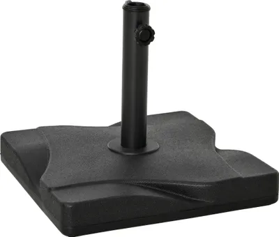 Produktbild von Outsunny Sonnenschirmständer 20 kg Schirmständer für Sonnenschirm Schirmstangen 30-38 mm Sonnenschirmfuß für Garten Terrasse Balkon Zement 41,5 x 41,5 Schwarz