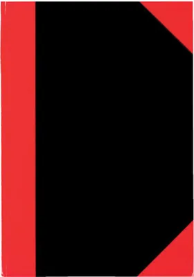 Obrázek produktu pro STYLEX 29115 Kladde - A4, kariert, Hardcover, schwarz/rot, 96 Blatt