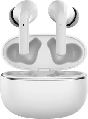Image de Forever Wireless In-Ear Casque intra-auriculaire avec étui rechargeable avec microphone compatible avec smartphone Blanc