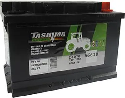 Produktbild von Tashima Startbatterie 12V - 70A + rechts - L: 278mm, B: 175mm, H: 190mm
