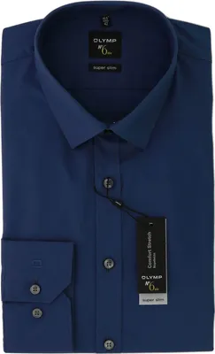 Produktbild von OLYMP No. 6 Six super slim Hemd 36 XS Langarm Comfort Stretch rauchblau