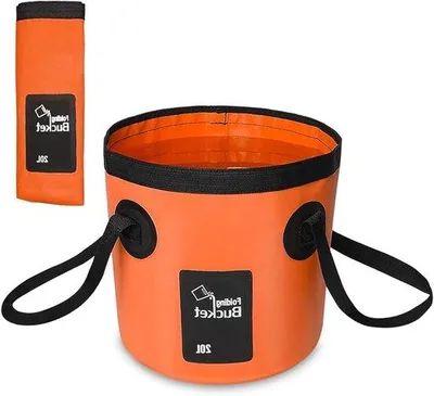 Image de Seau pliable léger 20 L, orange