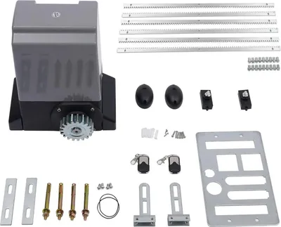 Obrázok produktu pre Elektrický posuvný otvárač brány – biela farba – motor 750 W – pre brány do hmotnosti 1600 kg – vrátane diaľkového ovládača